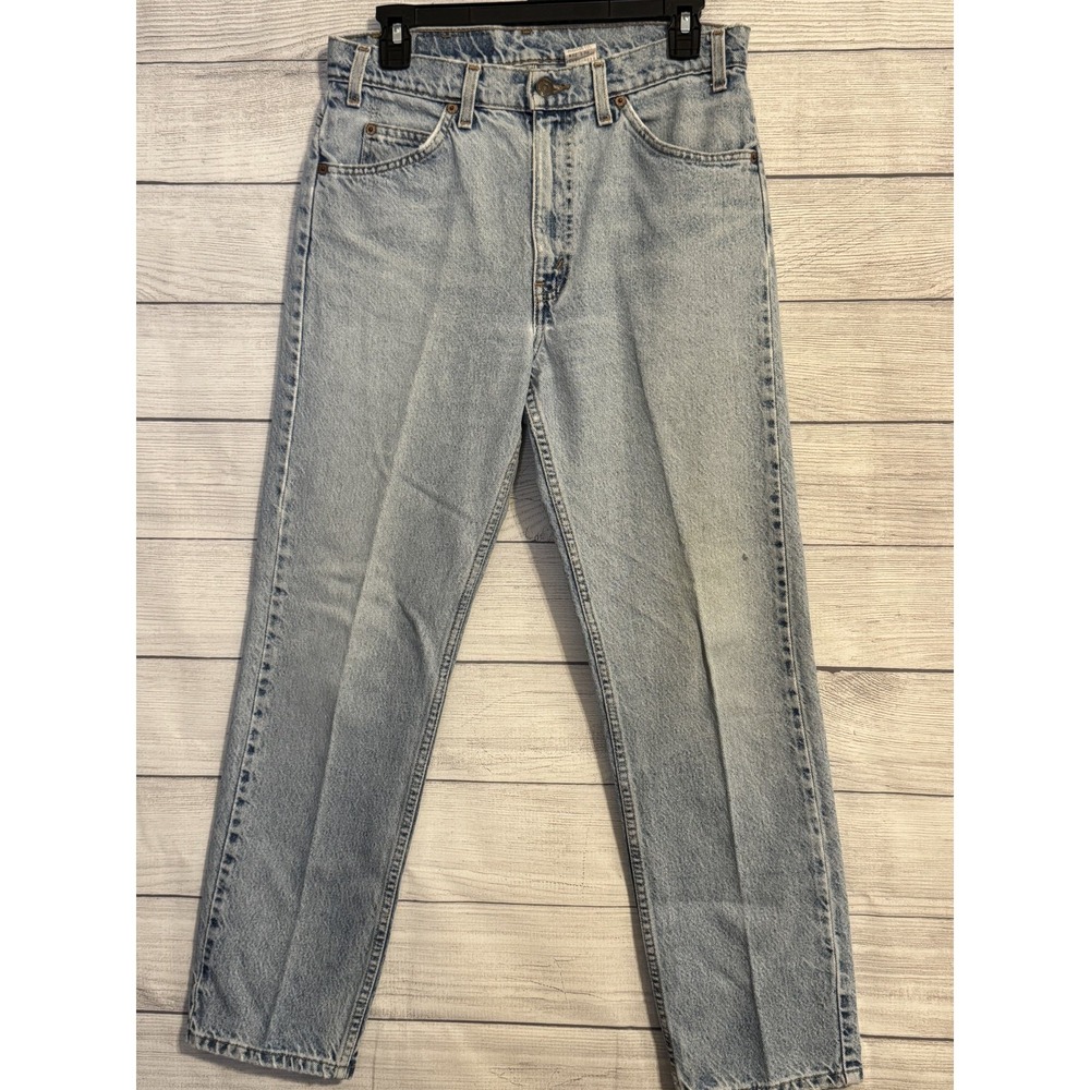 Levi's 505 Regular Fit Straight Leg Jeans 32x30 Light Wash Blue